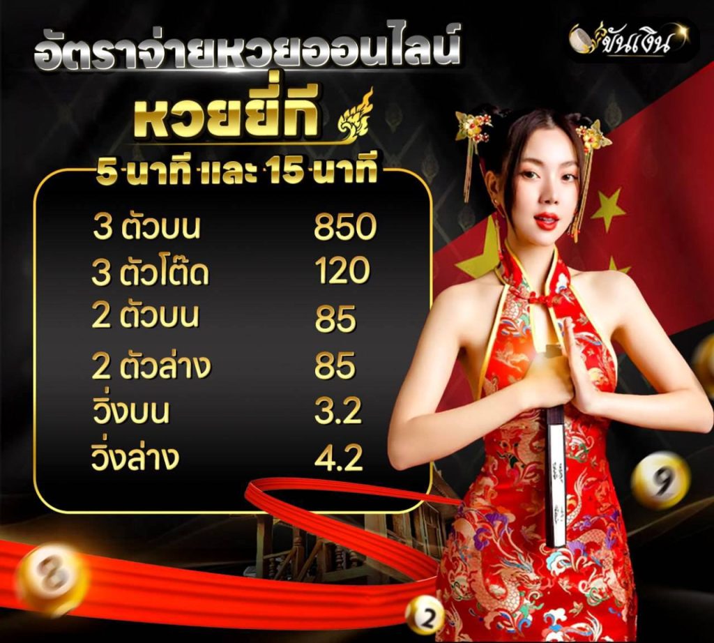 อัตราจ่ายหวยยี่กี