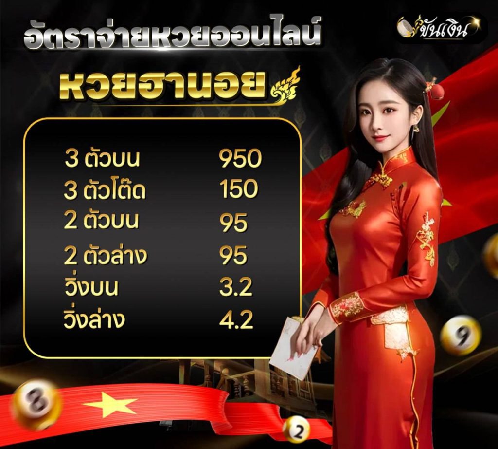 อัตราจ่ายหวยฮานอย